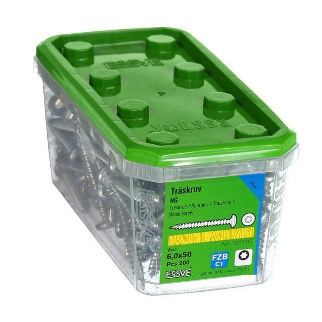 TRÄSKRUV TRTH TX30 HG 6,0X50 FZB 200ST