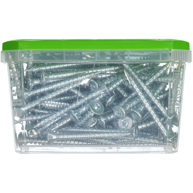 TRÄSKRUV FÖRSÄNKT HUVUD TX30 HELGÄNGAD FZB 6X60MM 100ST