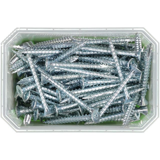 TRÄSKRUV FÖRSÄNKT HUVUD TX30 HELGÄNGAD FZB 6X60MM 100ST