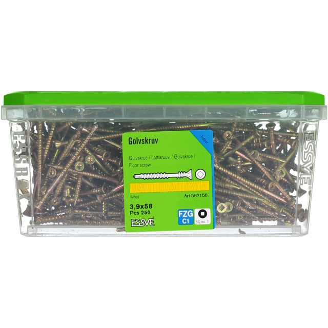 GOLVSKRUV 3,9X58 FZY 250ST MASSIVA GOLV 21-30MM