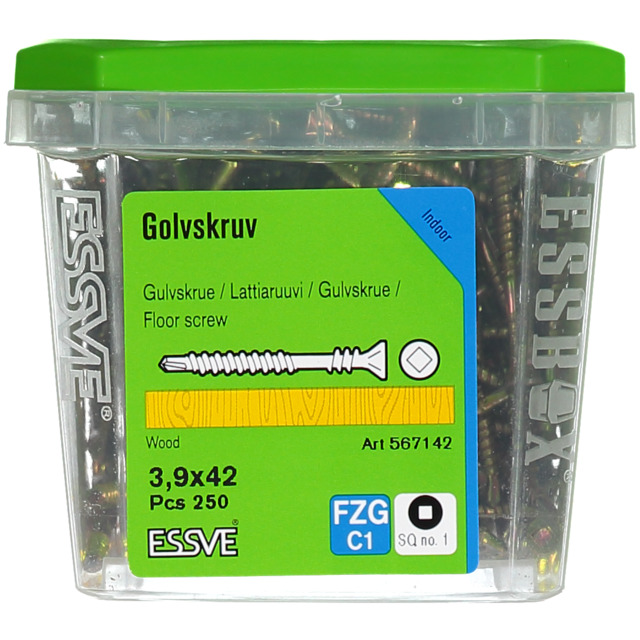 GOLVSKRUV 3,9X42 FZY 250ST MASSIVA GOLV 14MM