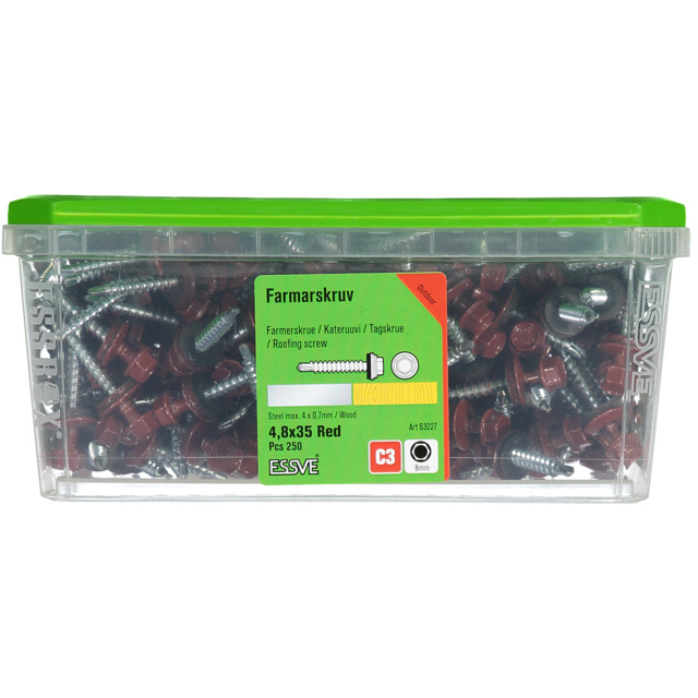 FARMARSKRUV 4,8X35 RÖD 250ST                 441302