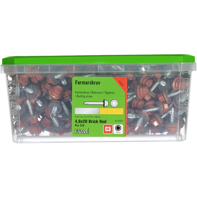 FARMARSKRUV 4,8X20 TRÖD 250ST                 441302