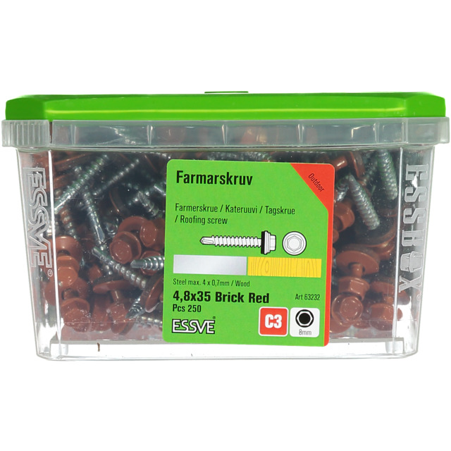 FARMARSKRUV 4,8X35 TRÖD 250ST             (6) 441302