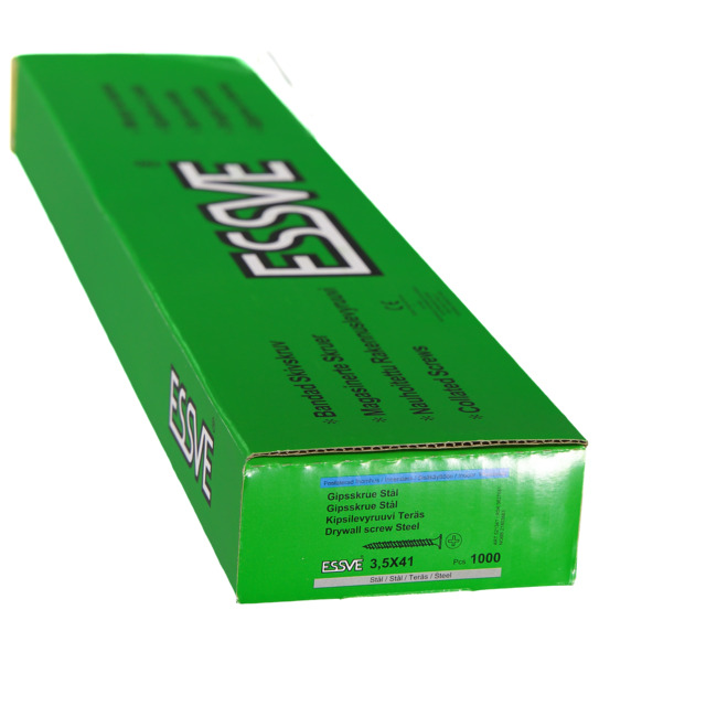 BANDAD GIPSSKRUV 3,5X41 STÅL 1000ST FOSF PH2         406901 | Beijerbygg Byggmaterial