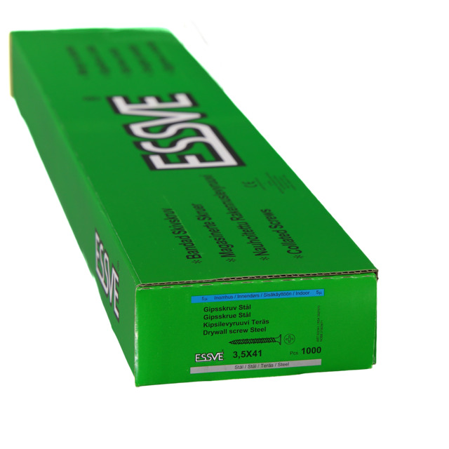 BANDAD GIPSSKRUV 3,5X41 STÅL 1000ST FZB PH2          406902 | Beijerbygg Byggmaterial