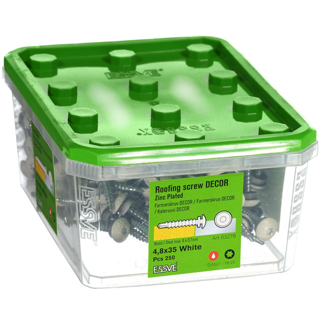 FARMARSKRUV 4,8X35 VIT DECOR TX25 250ST