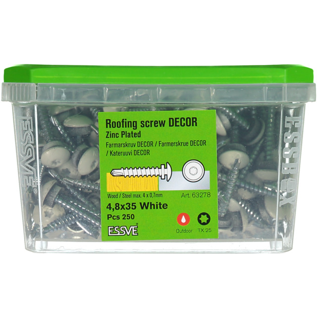 FARMARSKRUV 4,8X35 VIT DECOR TX25 250ST