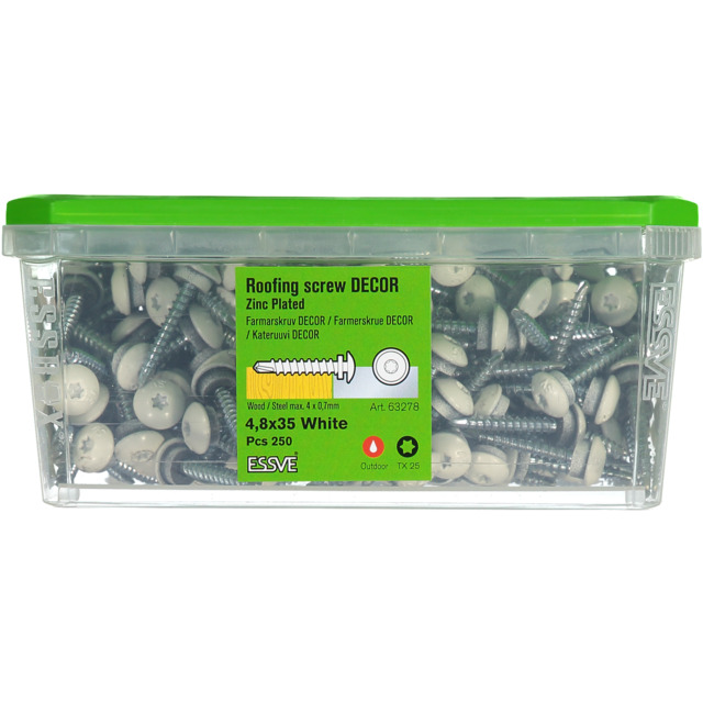 FARMARSKRUV 4,8X35 VIT DECOR TX25 250ST