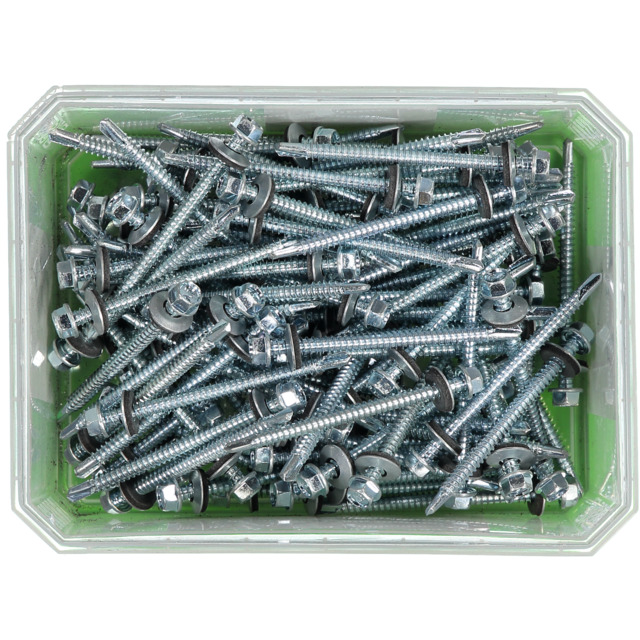 BYGGPLÅTSKRUV 5,5X75 FZB 100ST                 441201 | Beijerbygg Byggmaterial