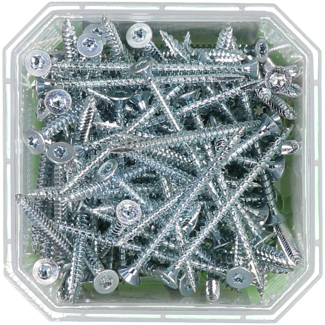 TRÄSKRUV FÖRSÄNKT HUVUD TX20 HELGÄNGAD FZB 4X60MM 100ST