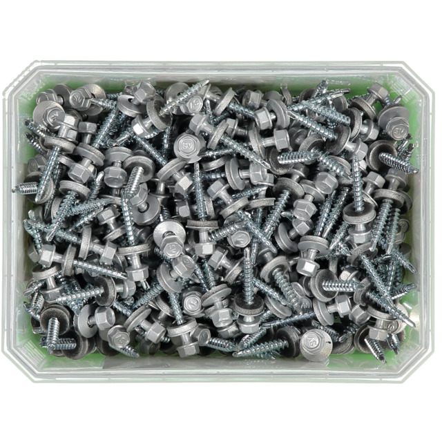 FARMARSKRUV BORRSPETS SEXKANTSH BRICKA SILVER 4,8X35 250ST