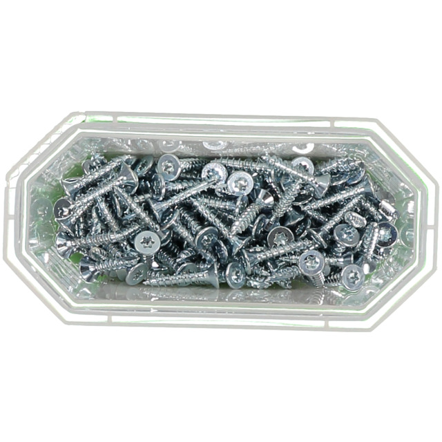 TRÄSKRUV FÖRSÄNKT HUVUD TX10 HELGÄNGAD FZB 3X16MM 200ST