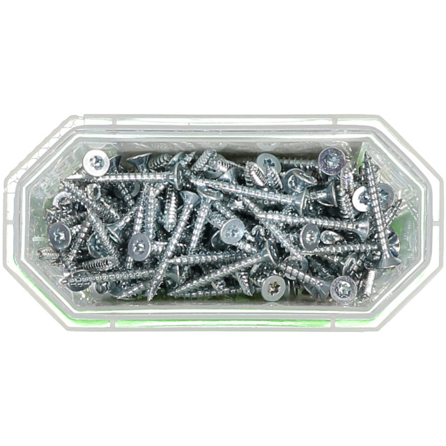 TRÄSKRUV FÖRSÄNKT HUVUD TX10 HELGÄNGAD FZB 3X25MM 200ST