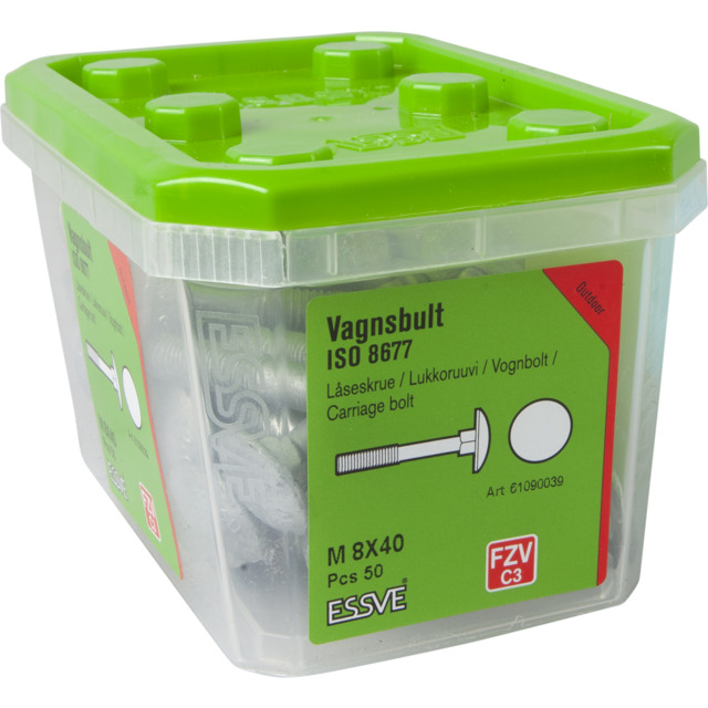 VAGNSBULT ISO 8677 FZV M8X40 50ST