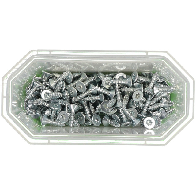 TRÄSKRUV FÖRSÄNKT HUVUD TX10 HELGÄNGAD FZB 3X12MM 200ST