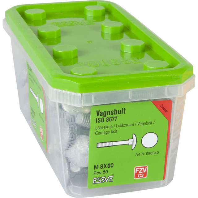 VAGNSBULT ISO 8677 FZV M8X60 50ST