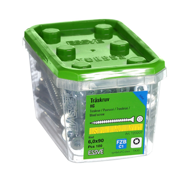 TRÄSKRUV HG FS FZB 6X90 100ST