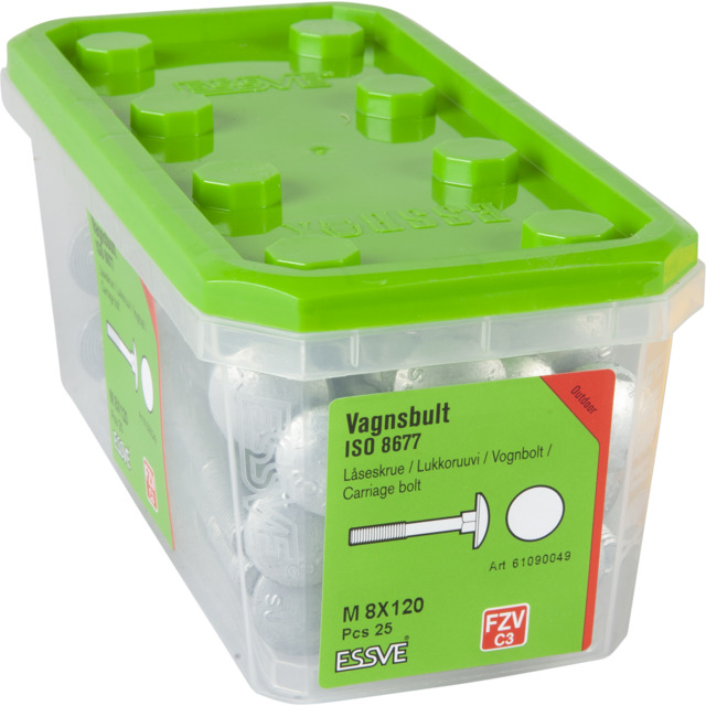 VAGNSBULT ISO 8677 FZV M8X120 25ST