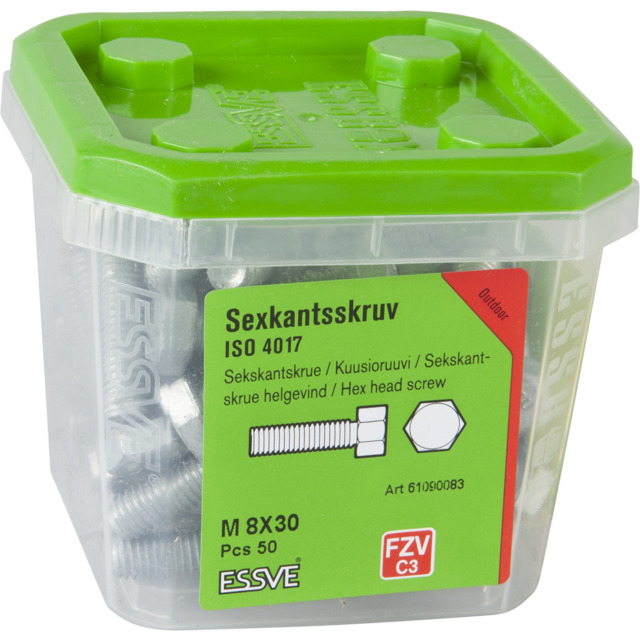 SKRUV M6S 14017 HG FZV M8X30 50ST