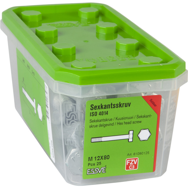 SKRUV M6S ISO40 DG FZV 12X80 25ST | Beijerbygg Byggmaterial