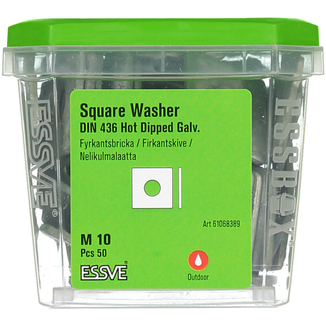 BRICKA S4B VFZ M10 50ST FYRKANTSBRICKA