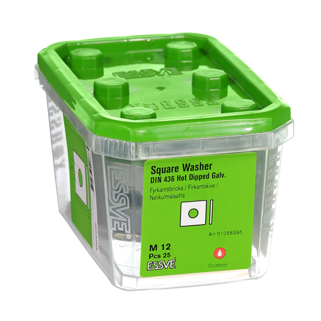 BRICKA S4B VFZ M12 25ST FYRKANTSBRICKA