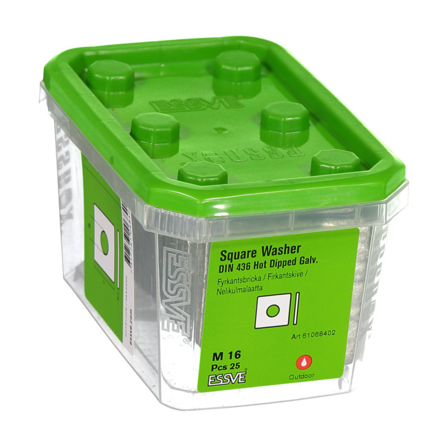 BRICKA S4B VFZ M16 25ST FYRKANTSBRICKA