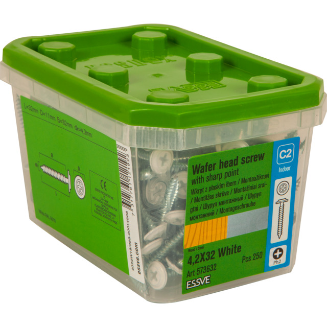 MONTAGESKRUV SH 4,2X32 VIT 250ST FZB         (6) 406511