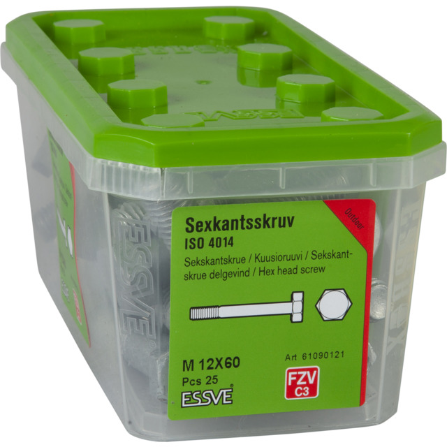 SKRUV M6S I4014 DG FZV M12X60 25ST | Beijerbygg Byggmaterial