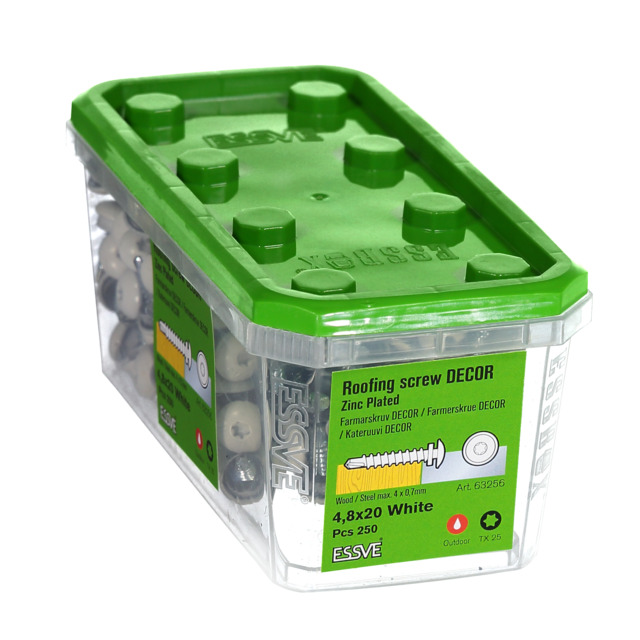 FARMARSKRUV 4,8X20 VIT DECOR TX25  250ST