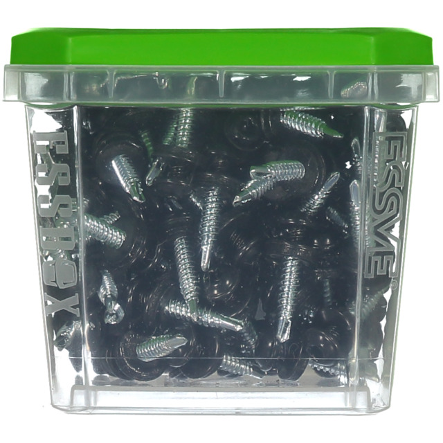 MONTAGESKRUV SVART 4,2X25 100ST RAL9011 M RFR BRICKA