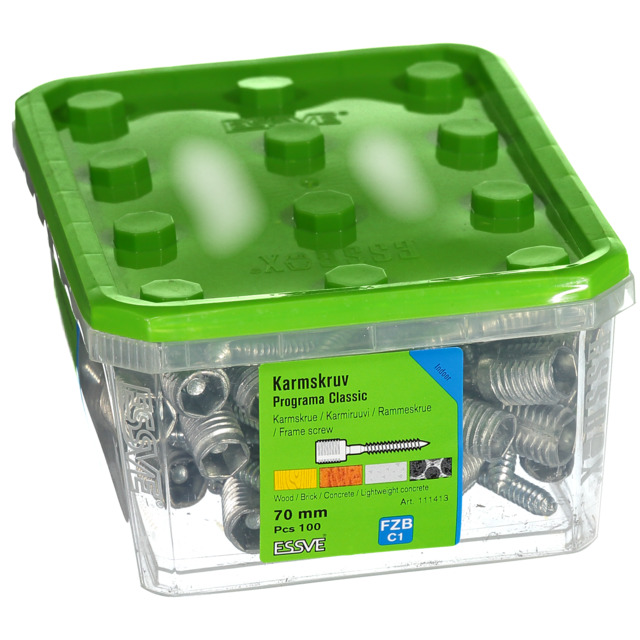 KARMSKRUV CLASSIC 70MM PROGRAMA 100ST/PKT