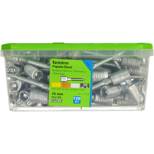 KARMSKRUV CLASSIC 70MM PROGRAMA 100ST/PKT
