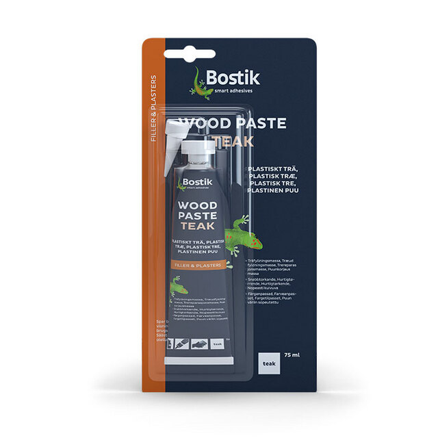 PLASTISKT TRÄ TEAK 75ML BOSTIK SNABBTORK  (12) | Beijerbygg Byggmaterial