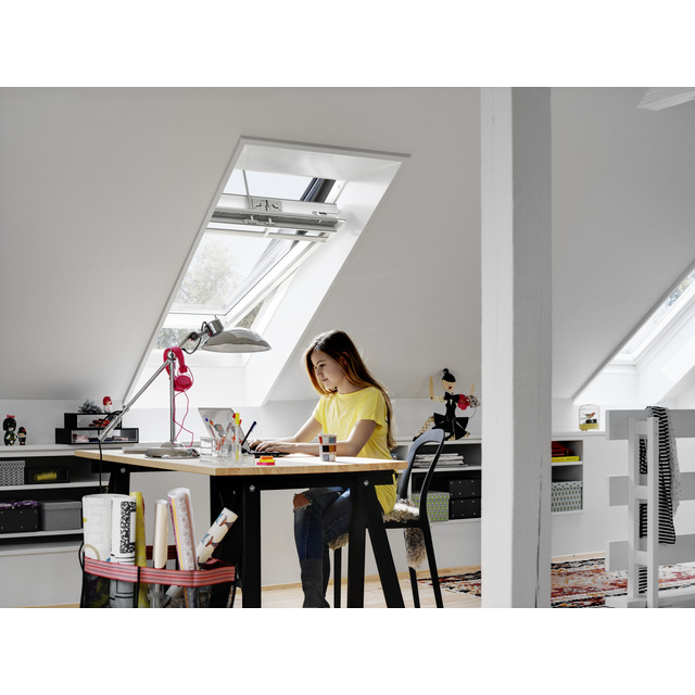 TAKFÖNSTER PIVÅ 660X1400 AL VIT INTEGRA SOLAR 3-GLAS 66