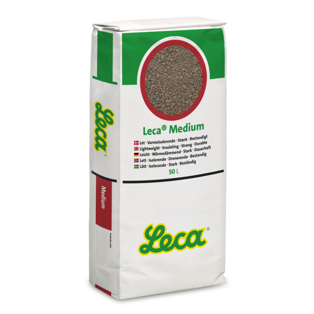 LÄTTKLINKER LECA MEDIUM 50L 4-10MM               (21) | Beijerbygg Byggmaterial