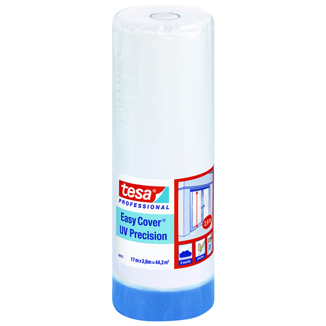 MASKERINGSFOLIE EASY COVER UV PRECISION TESA 17MX2600MM | Beijerbygg Byggmaterial