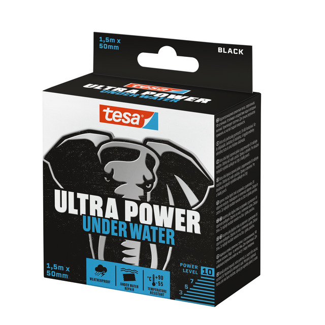Alternativ bild 0 för TESA Ultra Power, Transparent, Reparation, Polypropylen (PP), Metall, PVC, Tuff, Slät, 35 N/cm