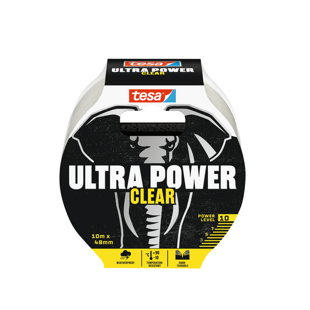 Produktbild föreställande artikeln REPARATIONSTEJP 56496 ULTRA POWER TESA KLAR 10MX48MM från kategorin Maskeringstejp
