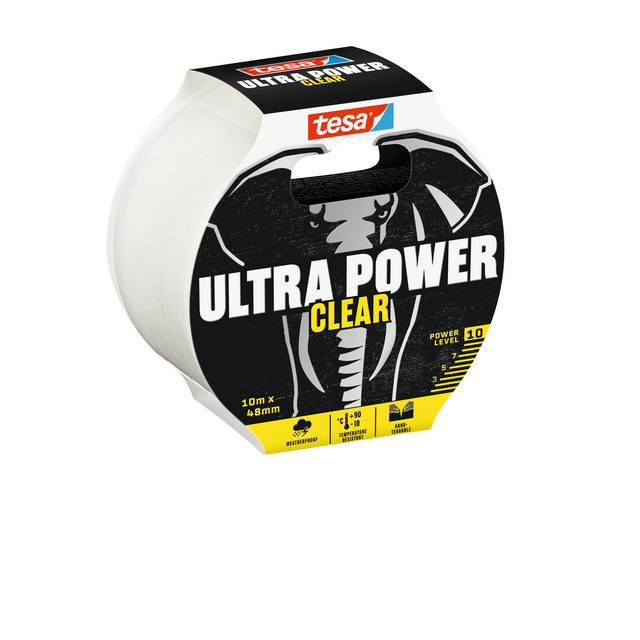 Produktbild föreställande artikeln REPARATIONSTEJP 56496 ULTRA POWER TESA KLAR 10MX48MM från kategorin Maskeringstejp