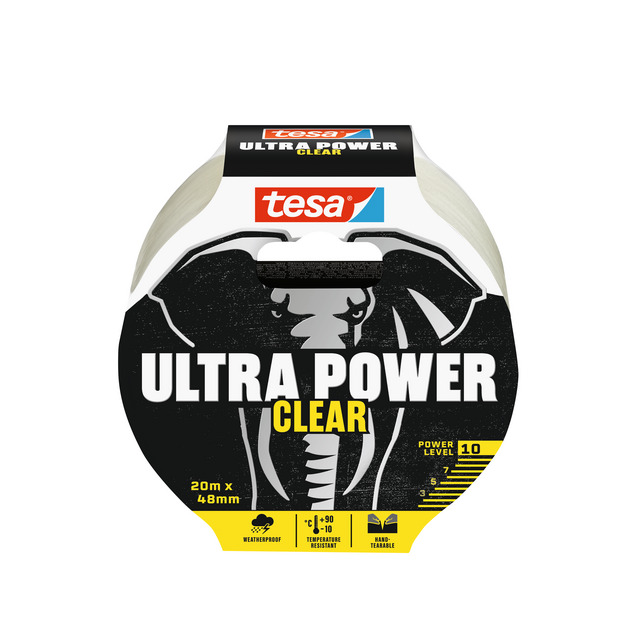 Produktbild föreställande artikeln REPARATIONSTEJP 56497 ULTRA POWER TESA KLAR 20X48MM från kategorin Maskeringstejp