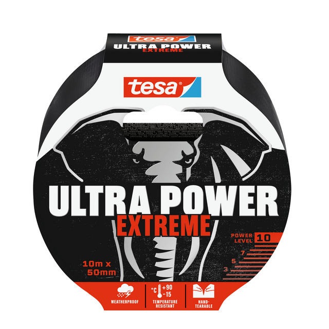 Produktbild föreställande artikeln REPARATIONSTEJP 56422 ULTRA POWER TESA SVART 10X50MM från kategorin Maskeringstejp