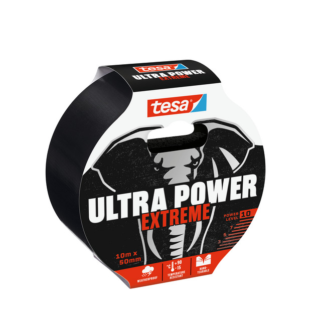 Produktbild föreställande artikeln REPARATIONSTEJP 56422 ULTRA POWER TESA SVART 10X50MM från kategorin Maskeringstejp