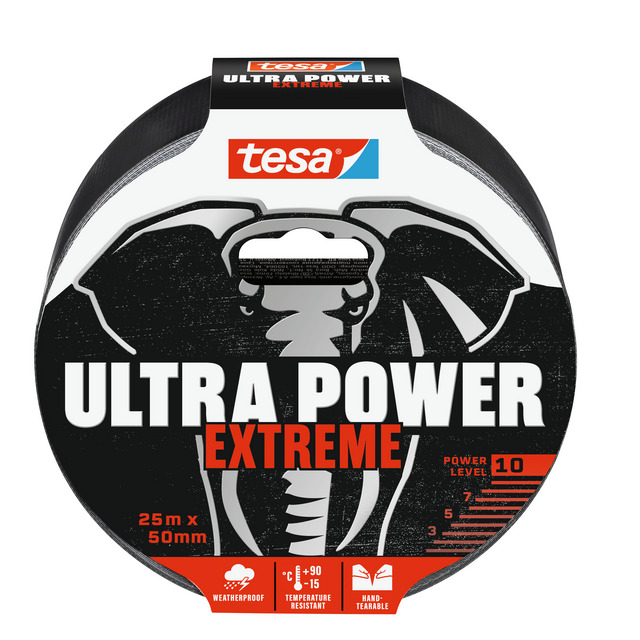 Produktbild föreställande artikeln REPARATIONSTEJP 56422 ULTRA POWER TESA SVART 25X50MM från kategorin Maskeringstejp