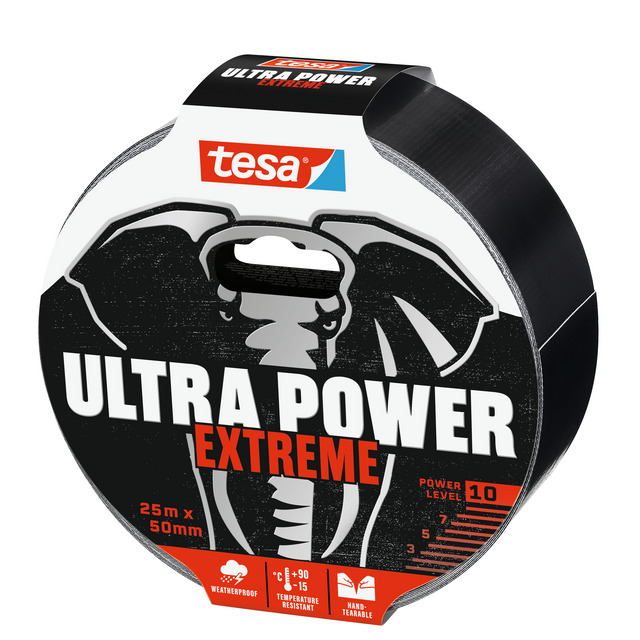 REPARATIONSTEJP 56422 ULTRA POWER TESA SVART 25X50MM | Beijerbygg Byggmaterial