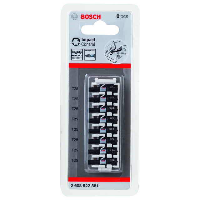BITS IMPACT T25 25MM 8ST | Beijerbygg Byggmaterial