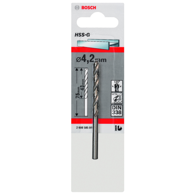 METALLBORR HSS-G S 4,2X75MM
