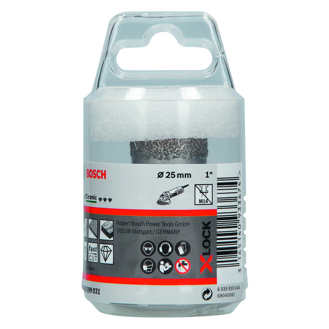 DIAMANTHÅLSÅG X-LOCK DRYSPEED 25MM