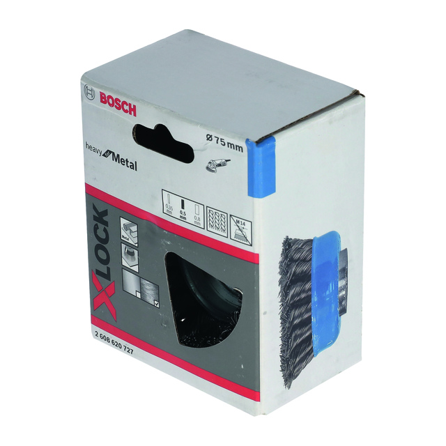 KOPPBORSTE X-LOCK FLÄTAD STÅL 0,5X75MM | Beijerbygg Byggmaterial